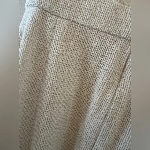 Chanel Ivory Tweed and Crinkle Crepe Dress Fits XS/ 36 - Picture 7 of 10
